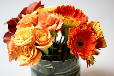 Đầu tuần học cách cắm hoa đẹp với sắc cam dịu dàng