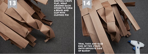 Tận dụng túi giấy học cách làm giỏ đựng đồ cho gọn