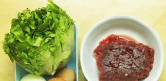 Chảy nước miếng với salad trộn thịt bò xào