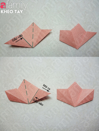 Bình hoa Origami xinh xắn tặng mẹ yêu ngày 20/10