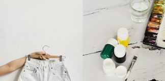 Cách tự chế quần short họa tiết từ quần cũ để diện hè - 1