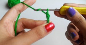 Cách làm xương rồng bằng len