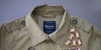 Làm mới áo khoác với họa tiết đá kiêu kỳ