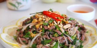 Làm món bò tái chanh chua chua ngọt ngọt