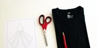 Chế áo phông cũ thành áo cut-out gợi cảm cho nàng