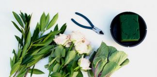 Cách cắm hoa bằng đĩa trang trí bàn ăn tuyệt đẹp