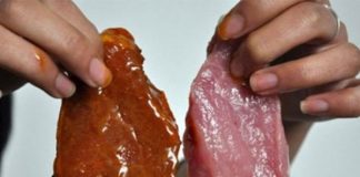 Rợn người hình ảnh “tân trang” thịt bò bẩn