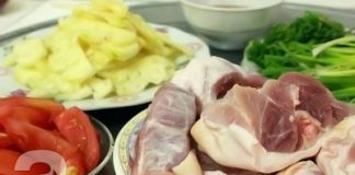 Bún chân giò nóng hổi cho bữa sáng đủ chất 2