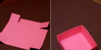Cách làm hộp đựng quà kiêm túi giấy 2 trong 1