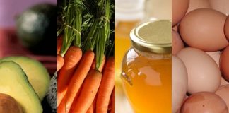 Mặt nạ từ cà rốt, bơ và mật ong cho da khô