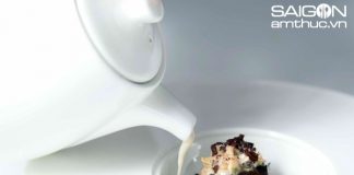 Súp nấm chocolate bào - món khai vị ấn tượng