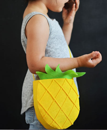 Cách làm túi xách bằng vải nỉ hình hoa quả tặng bé diện chơi