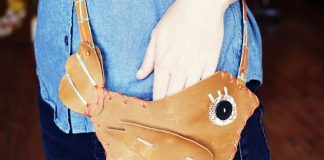 Cách làm túi xách da hình chú chim đựng đồ đi biển