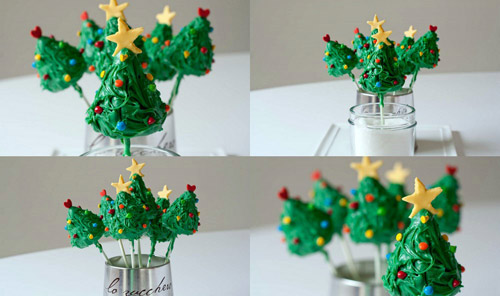 Cách làm cake pop cây thông Noel vừa ăn vừa trang trí