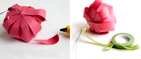 Cách làm hoa giấy đơn giản trang trí hộp quà thêm xinh