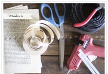 Hướng dẫn làm bình hoa hồng vintage từ giấy báo cũ