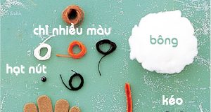 Làm sóc nhồi bông đáng yêu bằng găng tay cũ