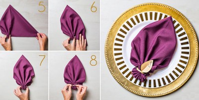 3 cách gấp khăn ăn đẹp tinh tế mà không hề khó
