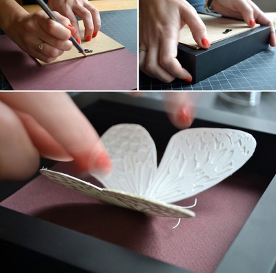 Làm tranh cắt giấy cực giản dị mà ấn tượng