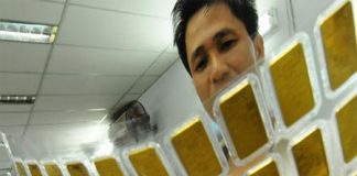 Giá vàng tăng vọt gần 1 triệu đồng/lượng