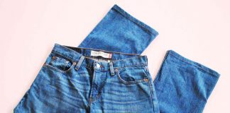 Tự chế quần jeans cũ thành rách lòi túi cực hot   - 1