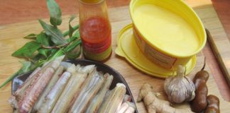 Ốc móng tay xào me hấp dẫn