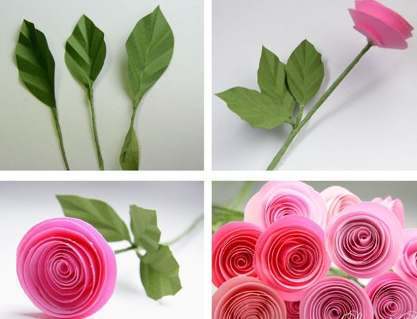 Học ngay cách làm hoa hồng bằng giấy trong tích tắc