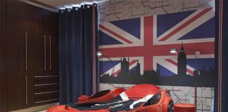 Những mẫu thiết kế phòng ngủ cho bé trai chủ đề xe đua