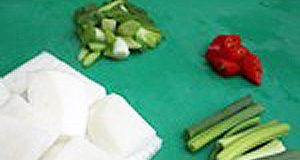 Canh chả cá xiên Hàn Quốc