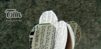 Cách làm hộp quà từ giấy báo cũ