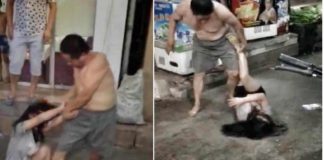 Bố "yêu râu xanh" đánh đập con gái giữa phố vì ăn một miếng cổ vịt