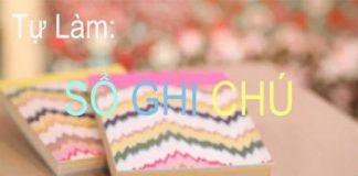 Cách làm sổ ghi chú đơn giản mà dễ thương