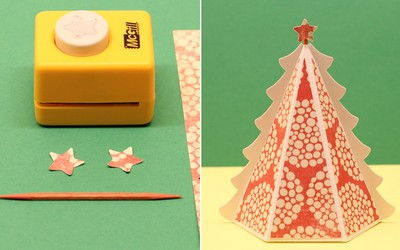 Hướng dẫn làm hộp quà hình cây thông Noel tặng bạn