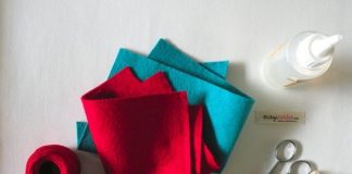 Cách làm kẹp tóc bằng vải nỉ tặng nàng ngày Valentine