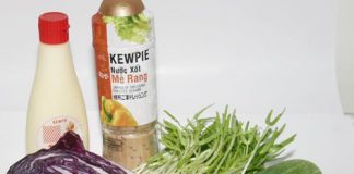 Salad rau mầm và bắp cải tím