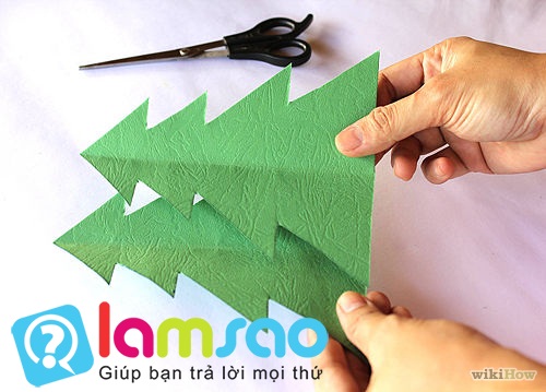Cách làm cây thông Noel 3D bằng giấy đơn giản mà cực đẹp