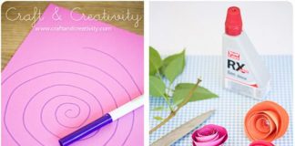 Làm hoa hồng bằng giấy thật dễ