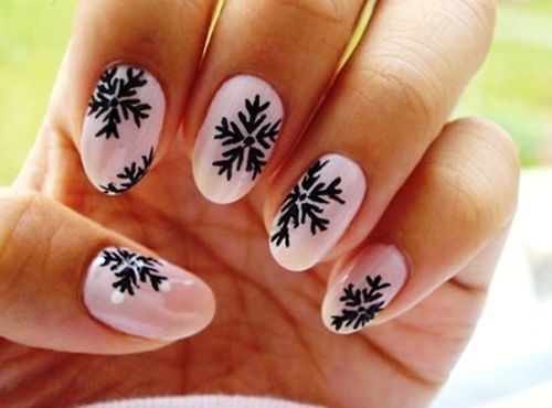 Hướng dẫn vẽ nail hoa tuyết cực đơn giản đón Giáng sinh - 2