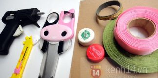 Làm mũ cài tóc điệu đà từ nắp chai