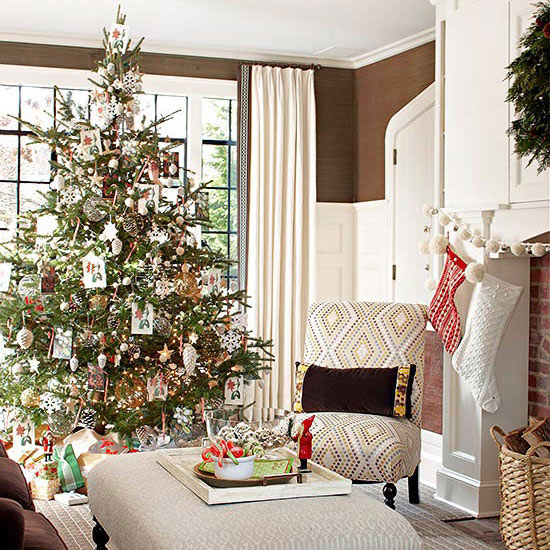 Gợi ý trang trí phòng khách Giáng sinh tuyệt đẹp (Phần 2)