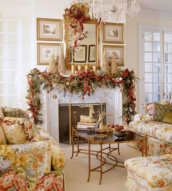 Bộ sưu tập các mẫu trang trí phòng khách Giáng sinh đẹp nhất