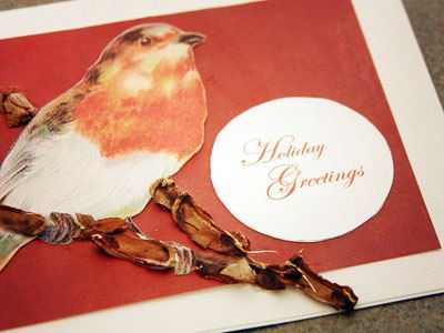Tự làm thiệp chú chim Robin đáng yêu đón Giáng sinh