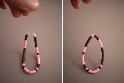 Cách làm vòng tay handmade từ hạt sequin và dây cói