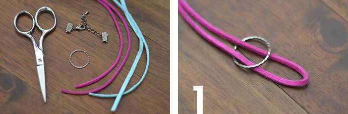 Hướng dẫn cách làm vòng tay handmade bằng dây da lộn
