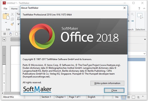 SoftMaker Office Professional 2018 Rev 916.1107-P2P