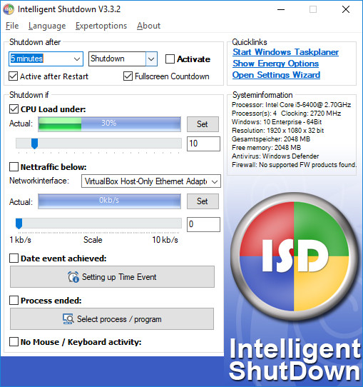 Intelligent Shutdown 3.3.2-P2P