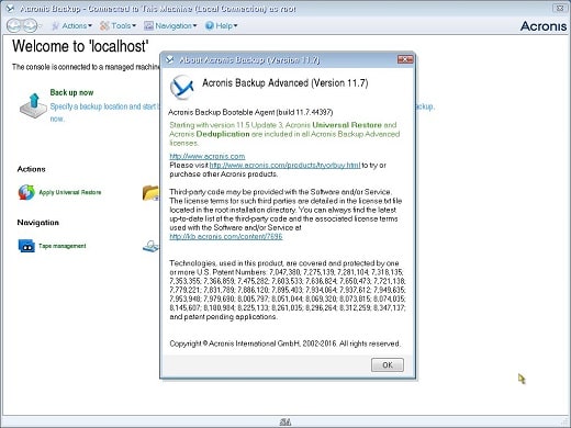 Acronis Backup Advanced v11.7.50073-P2P + Bootable ISO