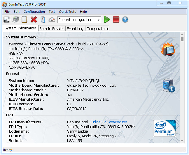 PassMark BurnInTest Pro v8.1 Build 1024-P2P PassMark BurnInTest Pro v8.1 Build 1024-P2P