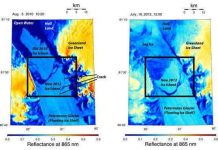 Núi băng bị xé toạc khỏi Greenland