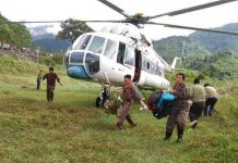 27 người chết vì mưa lũ, trực thăng tham gia cứu trợ